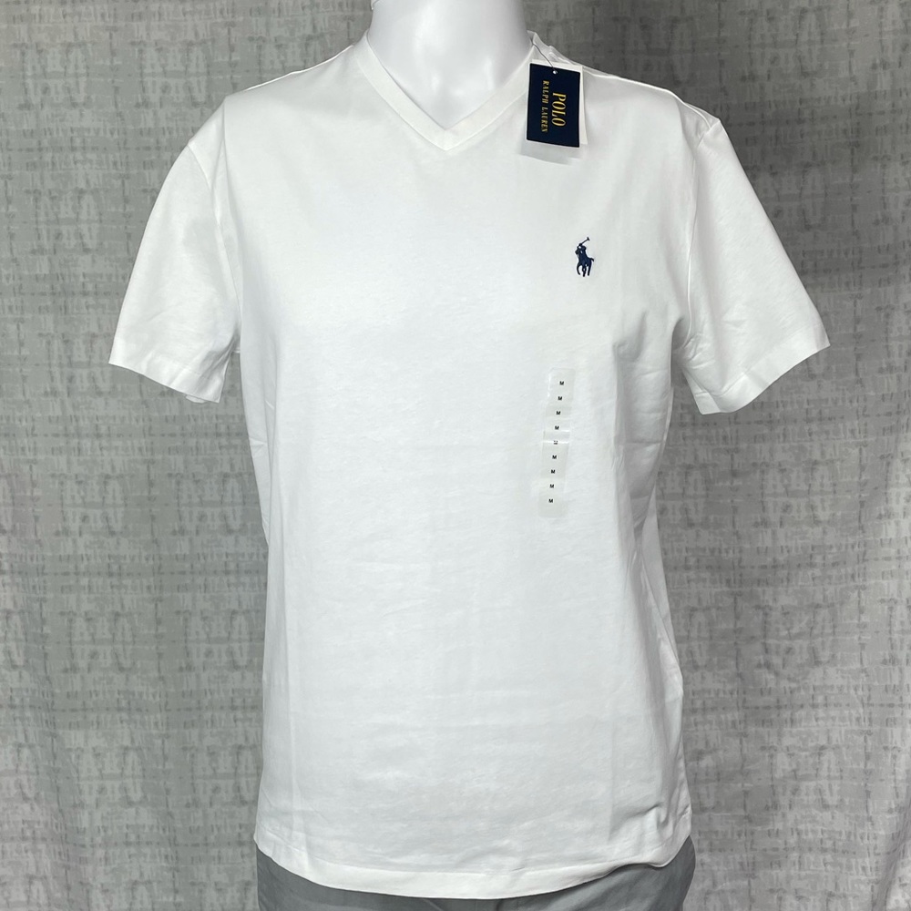 NWT SET Polo Ralph Lauren Vneck T-shirt and Sweat Shorts Size Medium - Picture 2 of 12